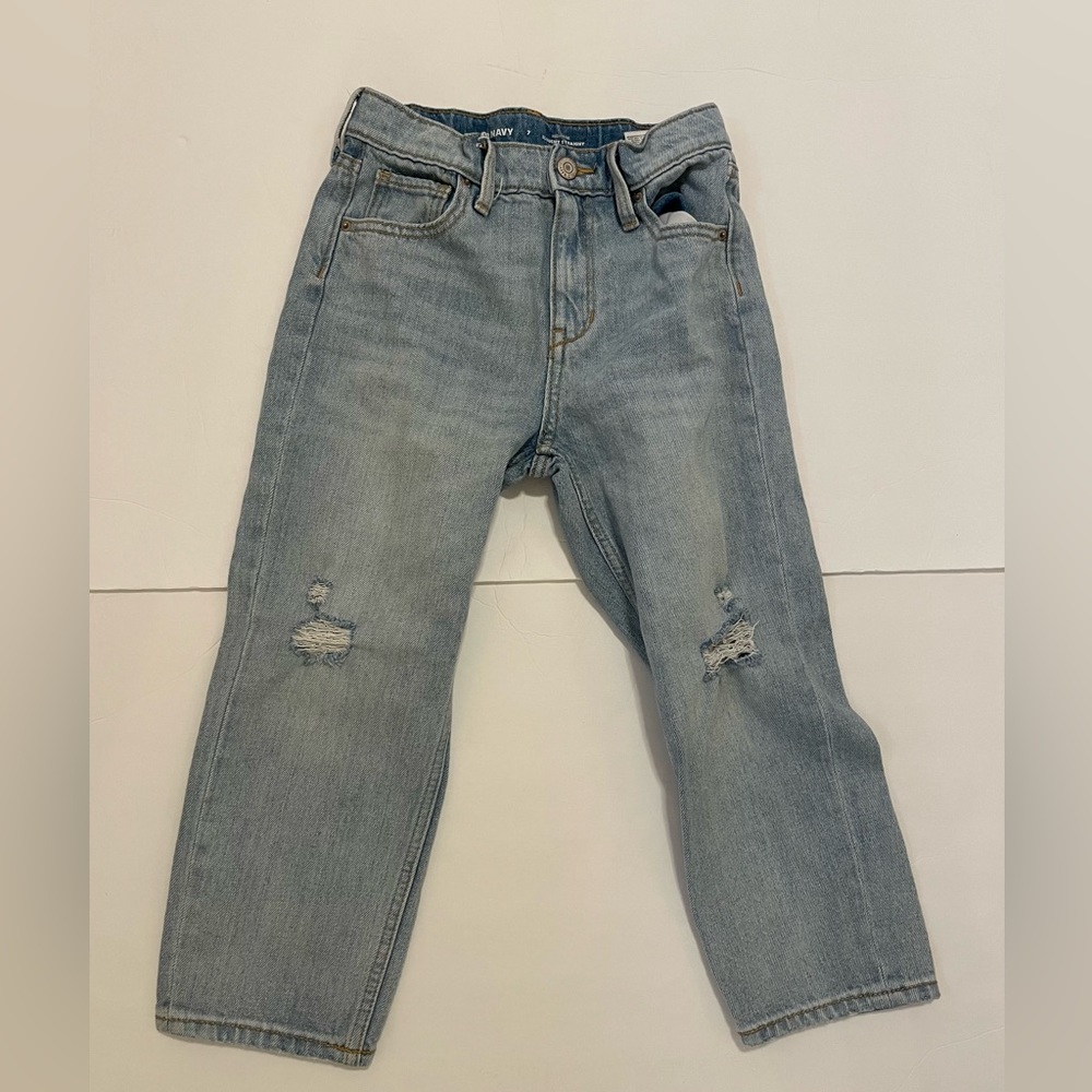 Old Navy Hi-rise slouchy straight light wash jeans size 7